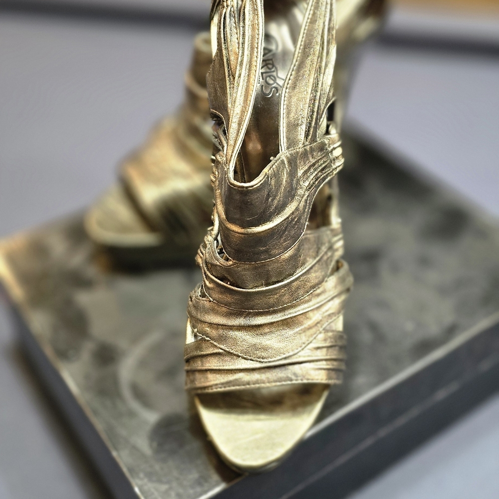 Carlos by Carlos Santana Gold Heels